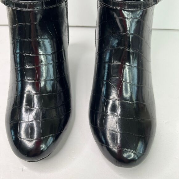 Karen Scott Womens Hannap Dressy Tall Mid-Calf Boots Black Croco 5M #601 - Picture 11 of 12